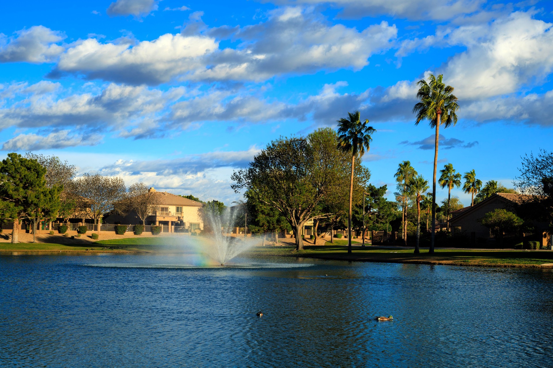North Lake Fountain in Dos Lagos Park, Glendale, AZ